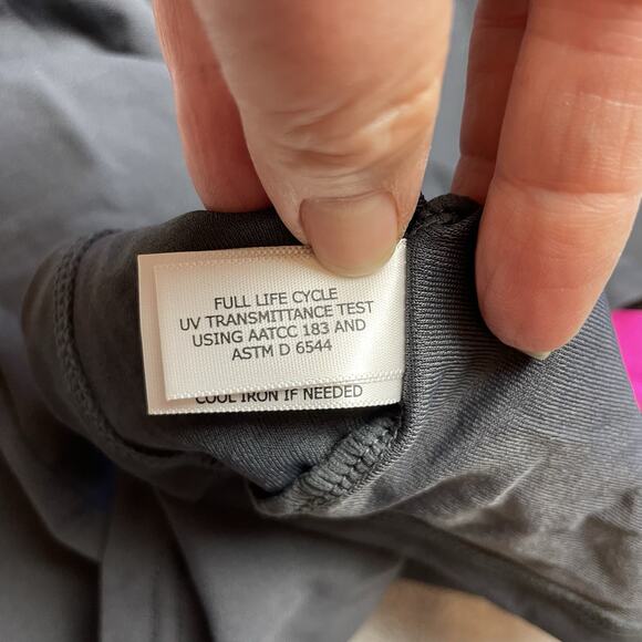 Coolibar UPF 50+ Water Jacket Womens S Gray Pink Full Zip Long Sleeve Swim Beach - Picture 6 of 8